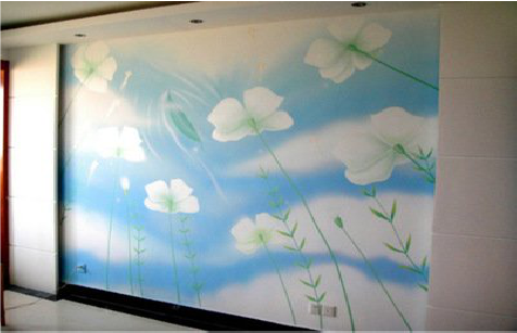 大渡口画墙绘怎么画好白云的蓬松感？