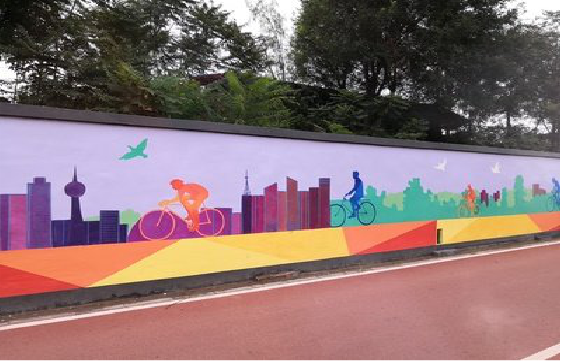 大渡口墙体彩绘-围墙