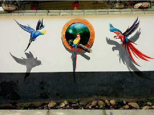 大渡口视觉错位-3D墙绘设计