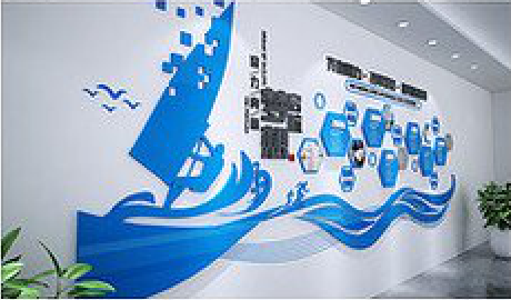 大渡口海浪主题文化墙如何设计？