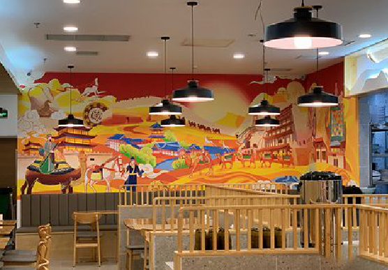 大渡口商业空间彩绘介绍。