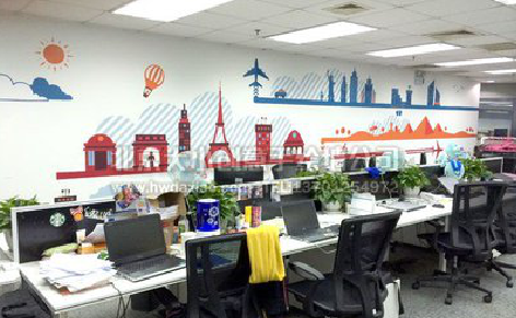 大渡口教你设计办公室墙绘的方法。