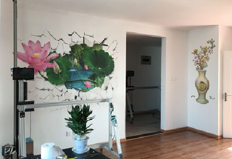 大渡口墙体彩绘相比墙纸的优势。