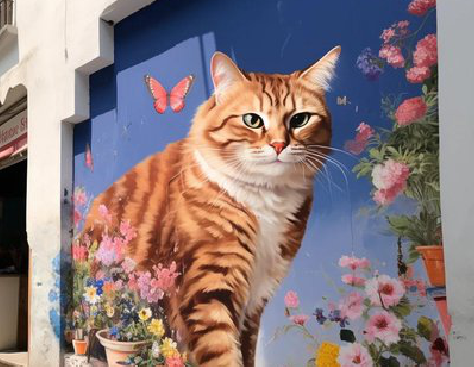 大渡口自己绘制有个性的手绘墙