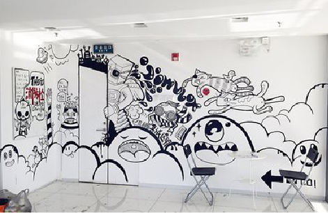 大渡口手绘墙并非传统涂鸦。