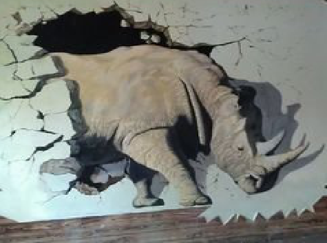 大渡口在墙绘中，如何绘制3D效果？